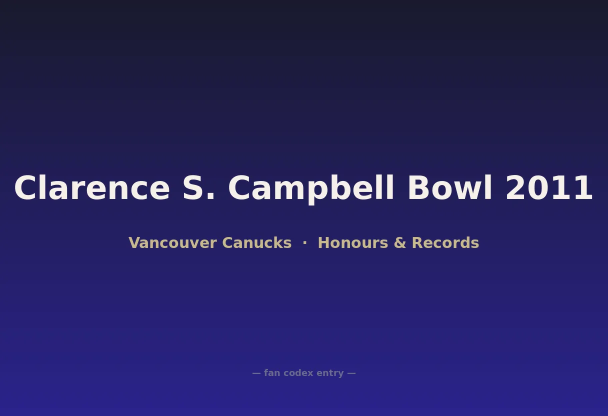 Clarence S. Campbell Bowl 2011