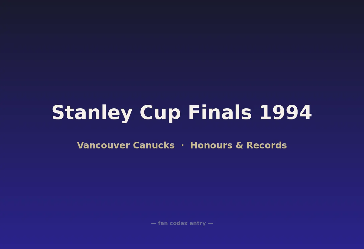 Stanley Cup Finals 1994
