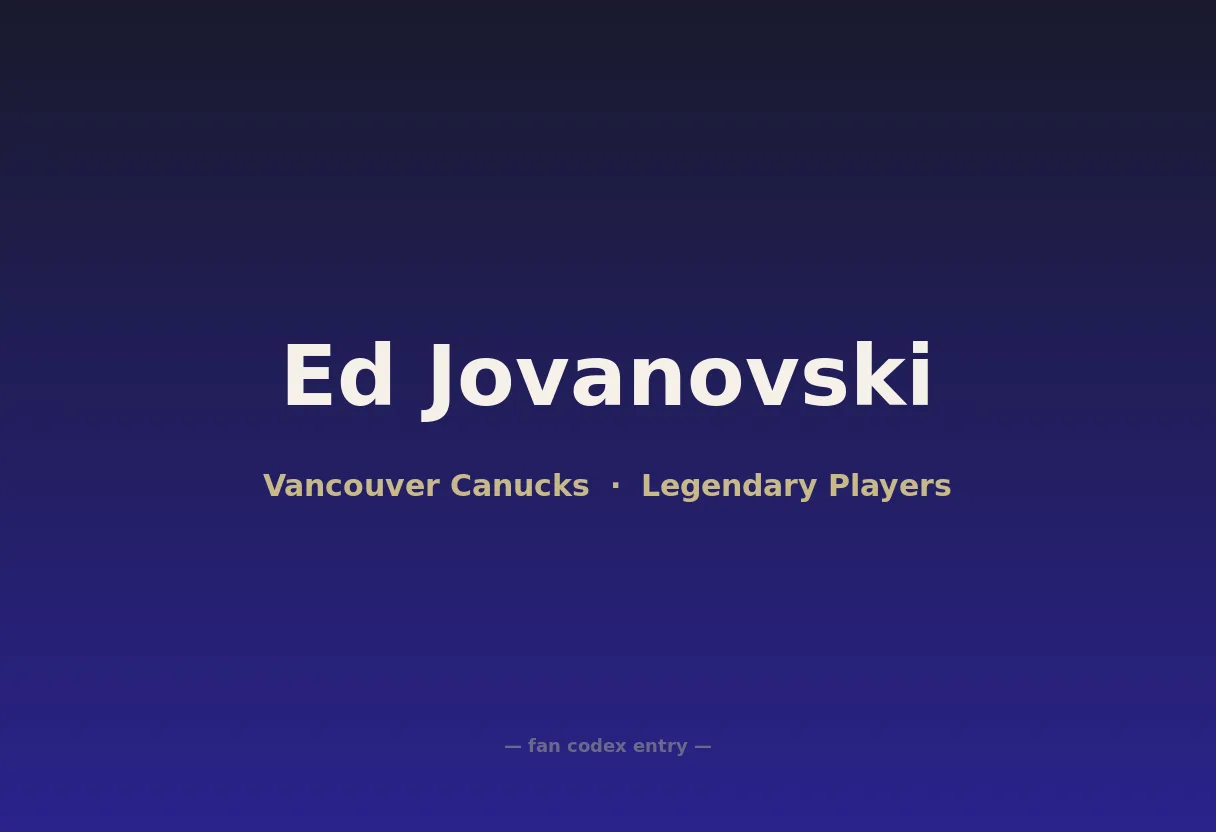 Ed Jovanovski