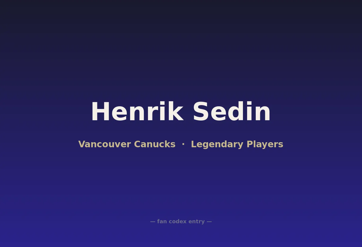 Henrik Sedin