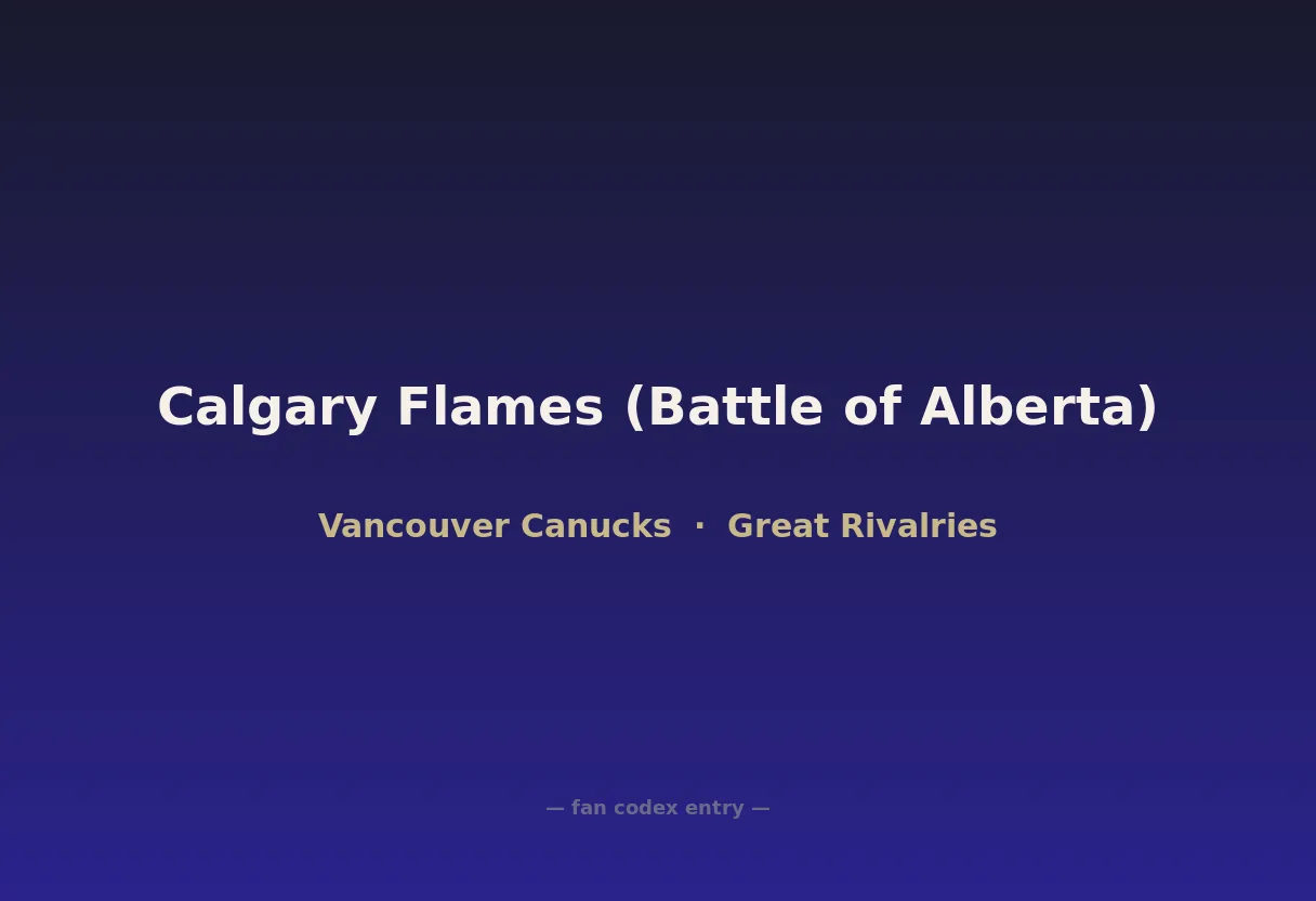 Calgary Flames (Battle of Alberta)