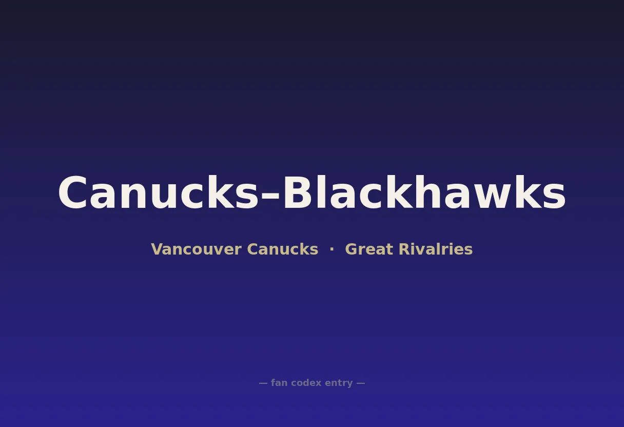 Canucks–Blackhawks