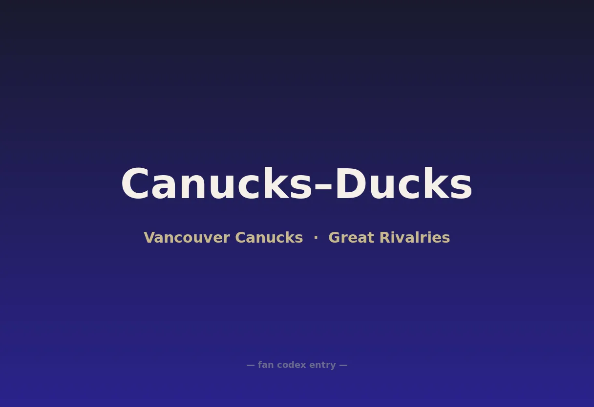 Canucks–Ducks