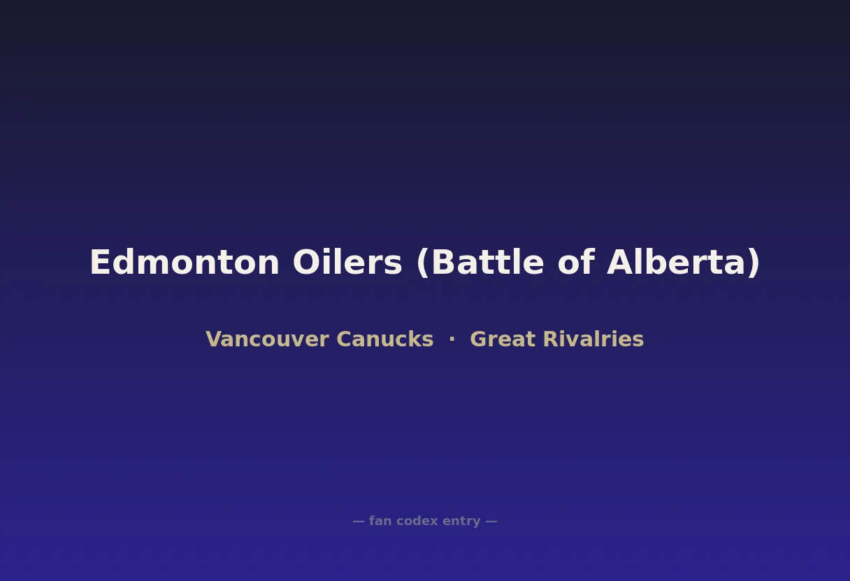 Edmonton Oilers (Battle of Alberta)